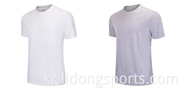 커스텀 플러스 크기 일반 흰색 티셔츠 여성 남성 인쇄 스포츠 T 셔츠 대량 빈 티셔츠 도매 승화 커플 티셔츠